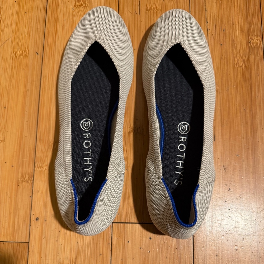 NWOT RETIRED Rothy's The Flat In Flax Birdseye Size 10.5 - Picture 15 of 16